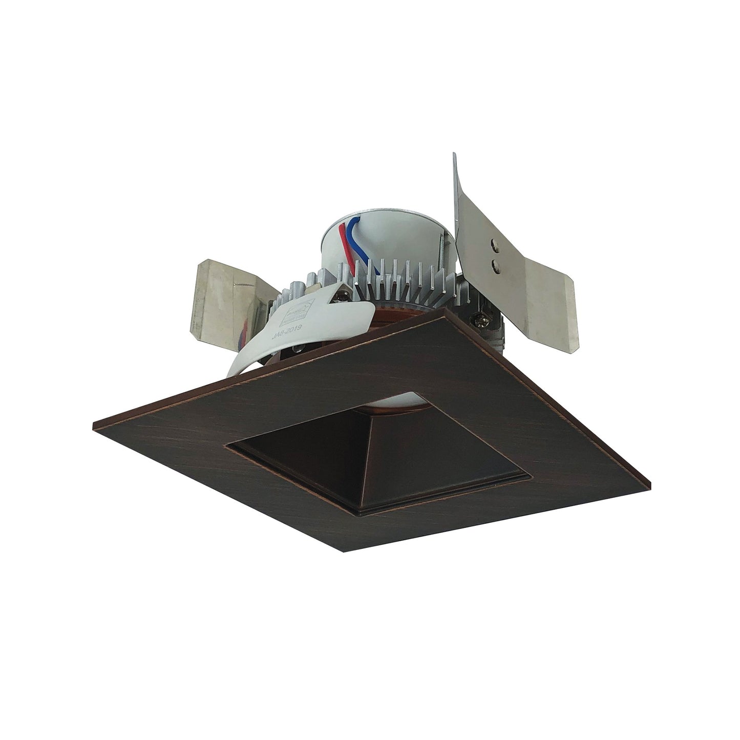 Nora Lighting NLCBC2-556TWBZBZ/10 5" Cobalt Click Square Regress LED Retrofit Reflectors with Round Aperture, 1000 Lumens, Selectable CCT, 120V/277V, Bronze / Bronze