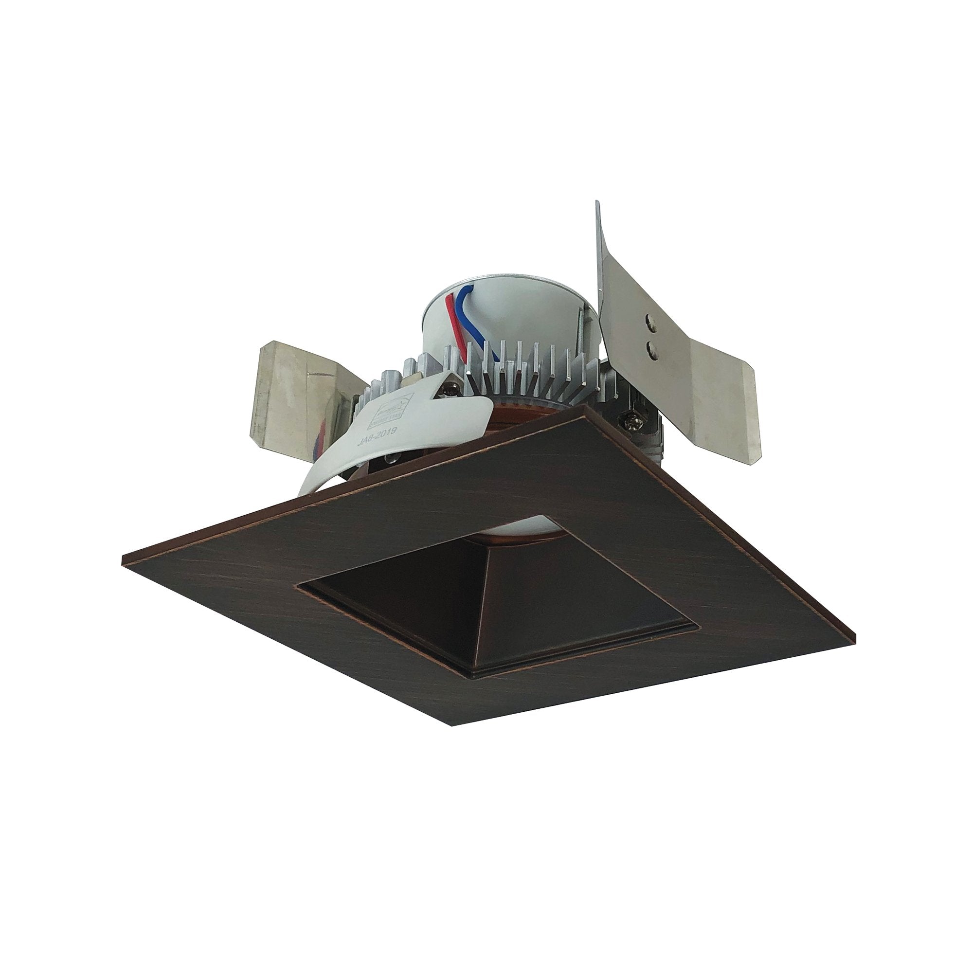 Nora Lighting NLCBC2-55635BZBZ/A 5" Cobalt Click Square Retrofit Reflector with Square Aperture - Lumens: 750 - CCT: 3500K - Reflector Finish: Bronze - Flange Finish: Bronze