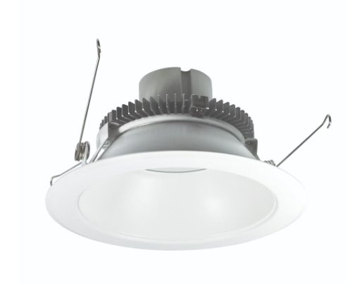 Nora Lighting NLCBC2-65127MPW/10LE4EM 6" Cobalt Click LED Retrofit, Round Reflector, Lumens 1000 lm / Wattage 12W, Color Temperature 2700K, Voltage 120-277V, Dimming Triac/ELV/0-10V, Pre-Wired for Emergency, White Finish
