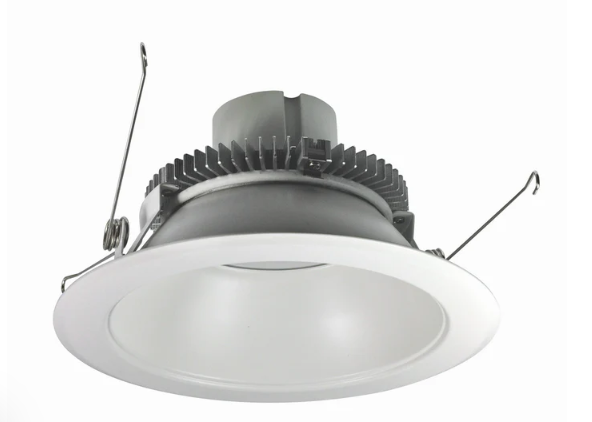 Nora Lighting NLCBC2-65127WW/10EM 6" Cobalt Click LED Retrofit, Round Reflector, Lumens 1000 lm / Wattage 12W, Color Temperature 2700K, Pre-Wired for Emergency, White Reflector / White Flange