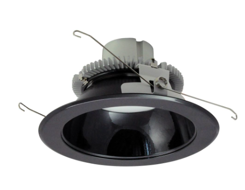 Nora Lighting NLCBC2-65130BB/10LE4EM 6" Cobalt Click LED Retrofit, Round Reflector, Lumens 1000 lm / Wattage 12W, Color Temperature 3000K, Pre-Wired for Emergency, Voltage 120-277V, Dimming Triac/ELV/0-10V, Black Finish