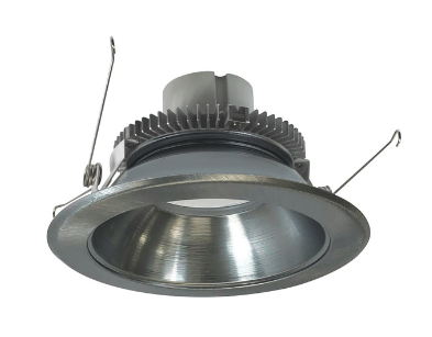 Nora Lighting NLCBC2-65135NN/10LE4EM 6" Cobalt Click LED Retrofit, Round Reflector, Lumens 1000 lm / Wattage 12W, Color Temperature 3500K, Pre-Wired for Emergency, Natural Metal Reflector/Natural Metal Flange