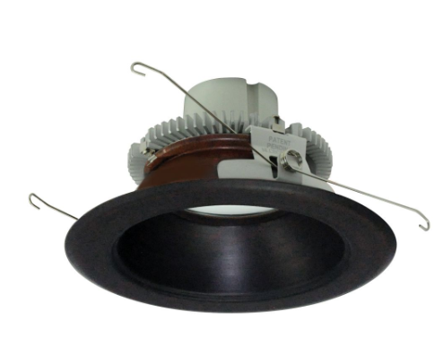 Nora Lighting NLCBC2-65140BZBZ/10EM 6" Cobalt Click LED Retrofit, Round Reflector, Lumens 1000 lm / Wattage 12W, Color Temperature 4000K, Pre-Wired for Emergency, Bronze Reflector/Bronze Flange