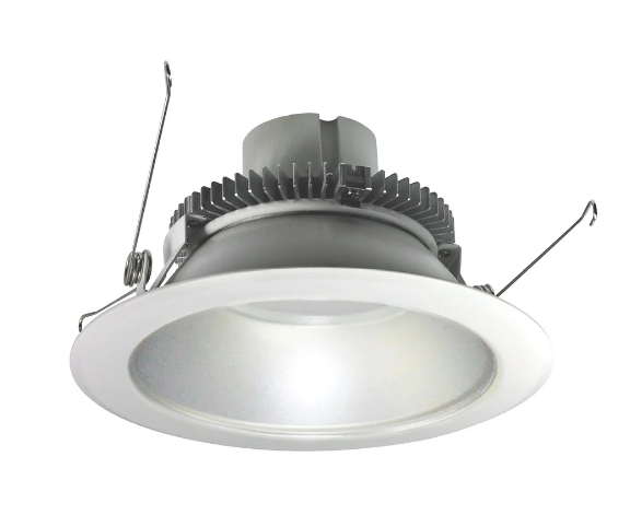 Nora Lighting NLCBC2-65140DMPW/10EM 6 Inch Cobalt Click Round Retrofit Reflector – 12W, 1000lm, 4000K, Diffused Clear Reflector, Bright White Flange