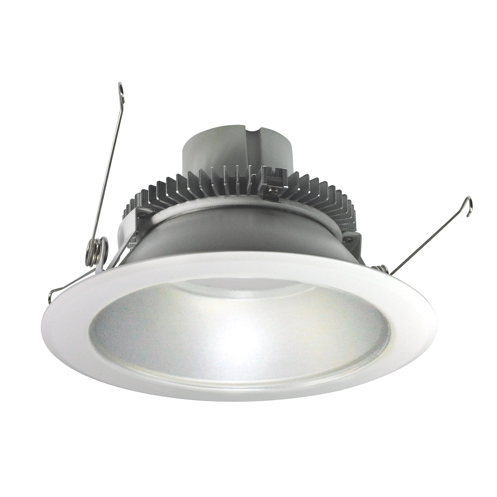 Nora Lighting NLCBC2-651TWHZMPW/10 6" Cobalt Click Round Retrofit Reflector, 1000lm, 120V, 13.5 Watt, Selectable Color Temp., Haze / Matte Powder White