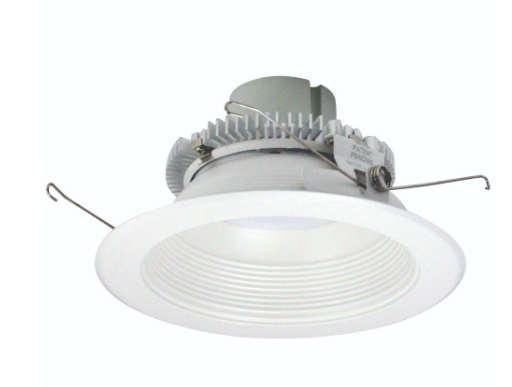 Nora Lighting NLCBC2-65227WW/ALE4EM 6" Cobalt Click LED Retrofit, Baffle, Lumens 750 lm / Wattage 10W, Color Temperature 2700K, Pre-Wired for Emergency, White Baffle / White Flange