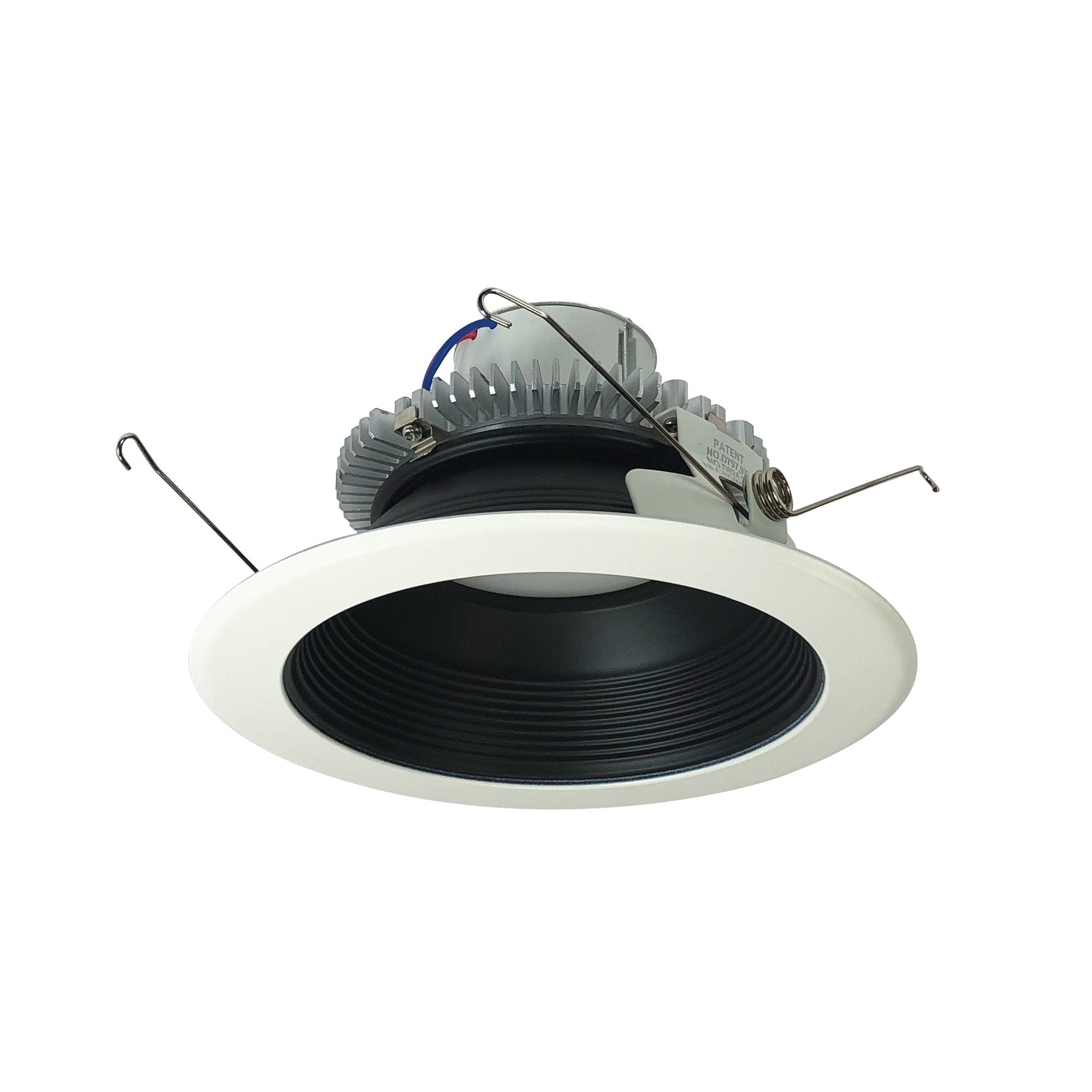 Nora Lighting NLCBC2-652TWBW/10 6" Cobalt Click Round Retrofit Baffle, 1000 Lumens, 13W, Selectable CCT, 90 CRI, Black / White