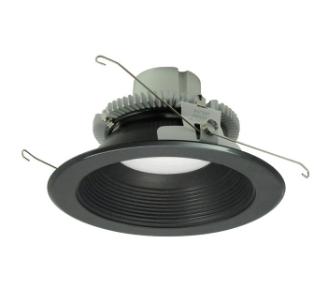 Nora Lighting NLCBC2-652CDBB/A 6" Cobalt Click LED Retrofit, Baffle, Lumens 750 lm / Wattage 10W, Color Temperature Comfort Dim, Black Baffle / Black Flange