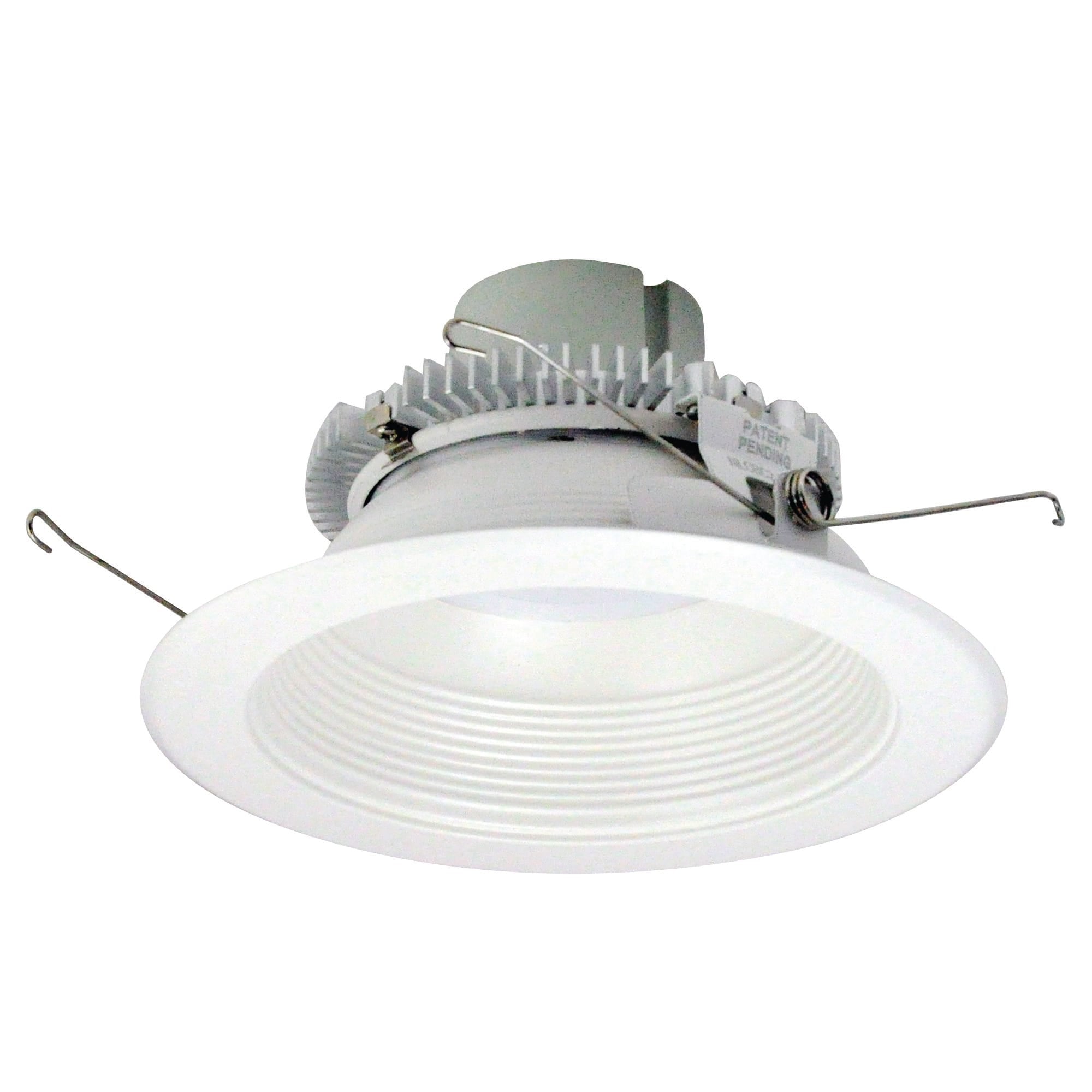 Nora Lighting NLCBC2-65230WW/10LE4EM 6" Cobalt Click Round Retrofit Baffle - CCT: 3000K - Flange Finish: Warm White - Reflector Finish: Warm White