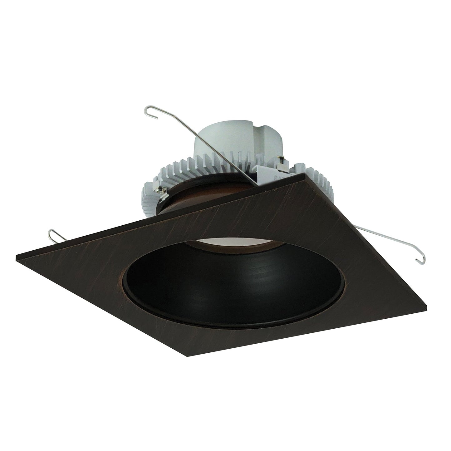 Nora Lighting NLCBC2-653TWBZBZ/10 6" Cobalt Click Square Retrofit Reflector with Round Aperture, 1000 Lumens, 13W, Selectable CCT, 90 CRI, Bronze / Bronze