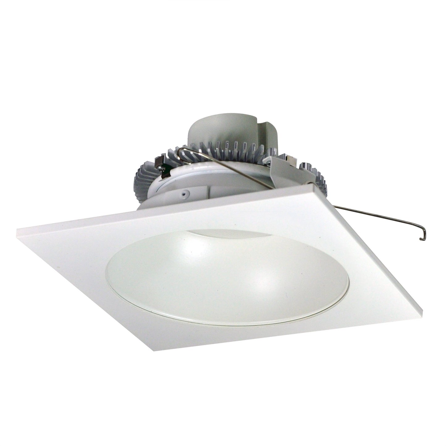 Nora Lighting NLCBC2-653TWWW/10 6" Cobalt Click Square Retrofit Reflector with Round Aperture, 1000 Lumens, 13W, Selectable CCT, 90 CRI, White / White