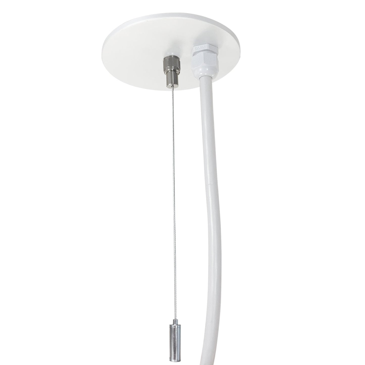 Nora Lighting NLINSW-PCCW/6W-20 Pendant & Power Mounting Kit for L-Line LED Direct with Integral Emergency - Cable Length: 20' - Finish: White