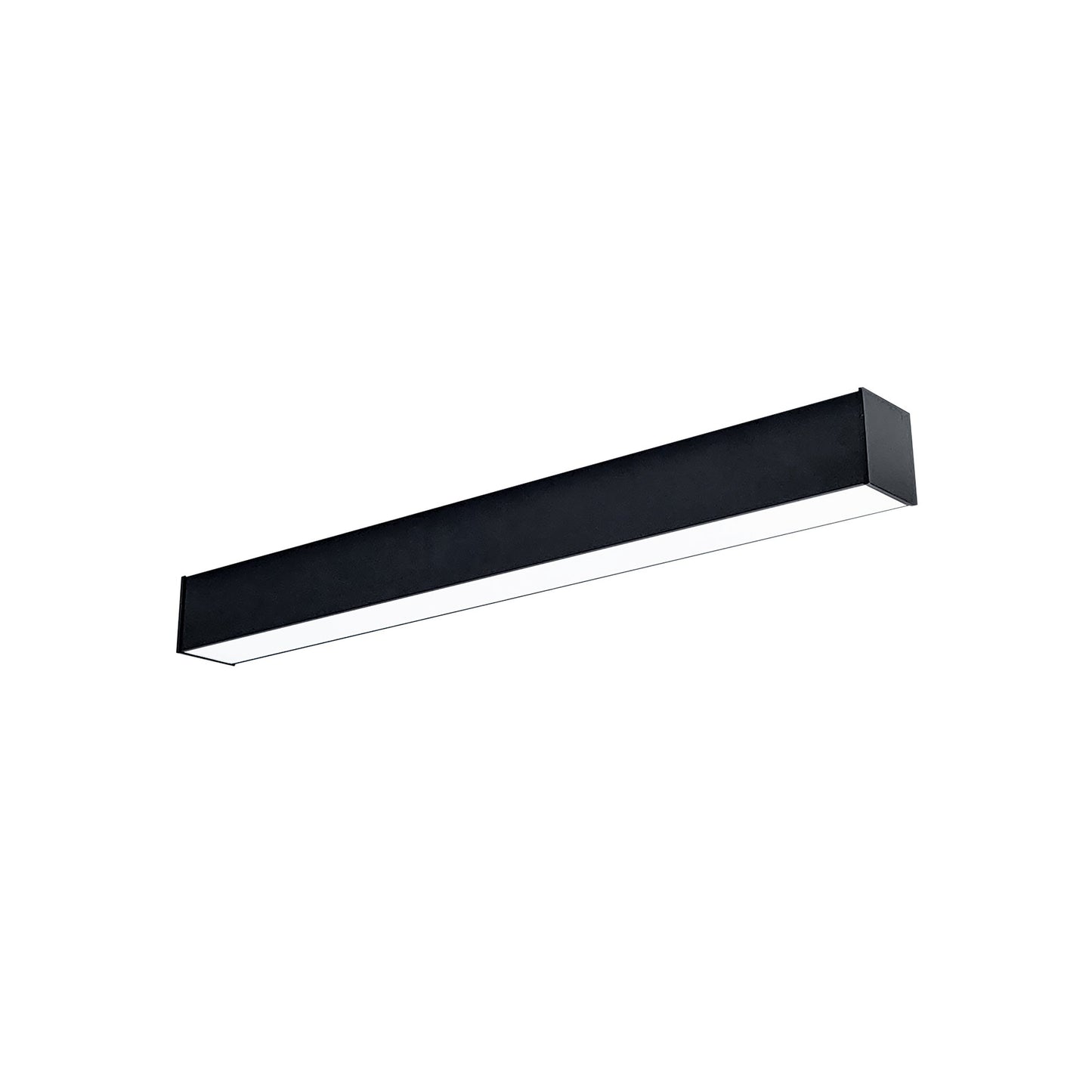 Nora Lighting NLINSW-4334B/EM 4' L-Line LED Direct Linear Light - CCT: Selectable - Integral Emergency - Finish: Black