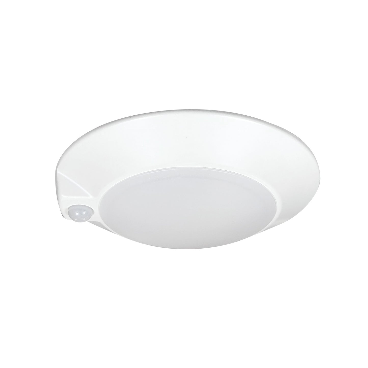 Nora Lighting NLOPAC-R7MSTWW 7" AC Opal LED Surface Mount with Motion Sensor - CCT: Selectable - 950lm - Finish: White