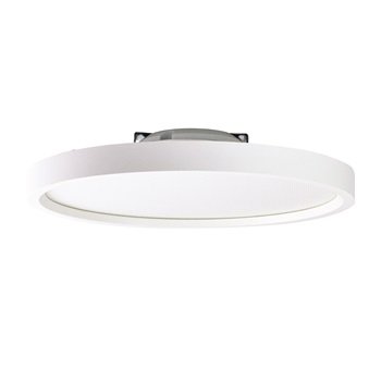 Nora Lighting NLOS-R7TWMPW 7" SURF Round LED Surface Mount Ceiling Light - CCT: Selectable - Finish: Matte Powder White