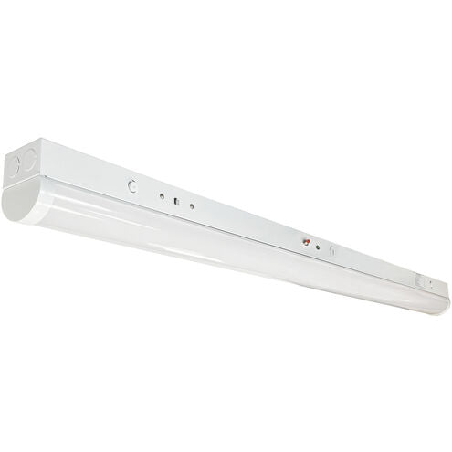 Nora Lighting NLSTR-8L1334W/MS 92.75" LED Tunable Strip Light, 8000lm / 65W, Selectable CCT (30/35/40K), White finish, 120-277V input; 0-10V Dimming w/ Integral Motion Sensor