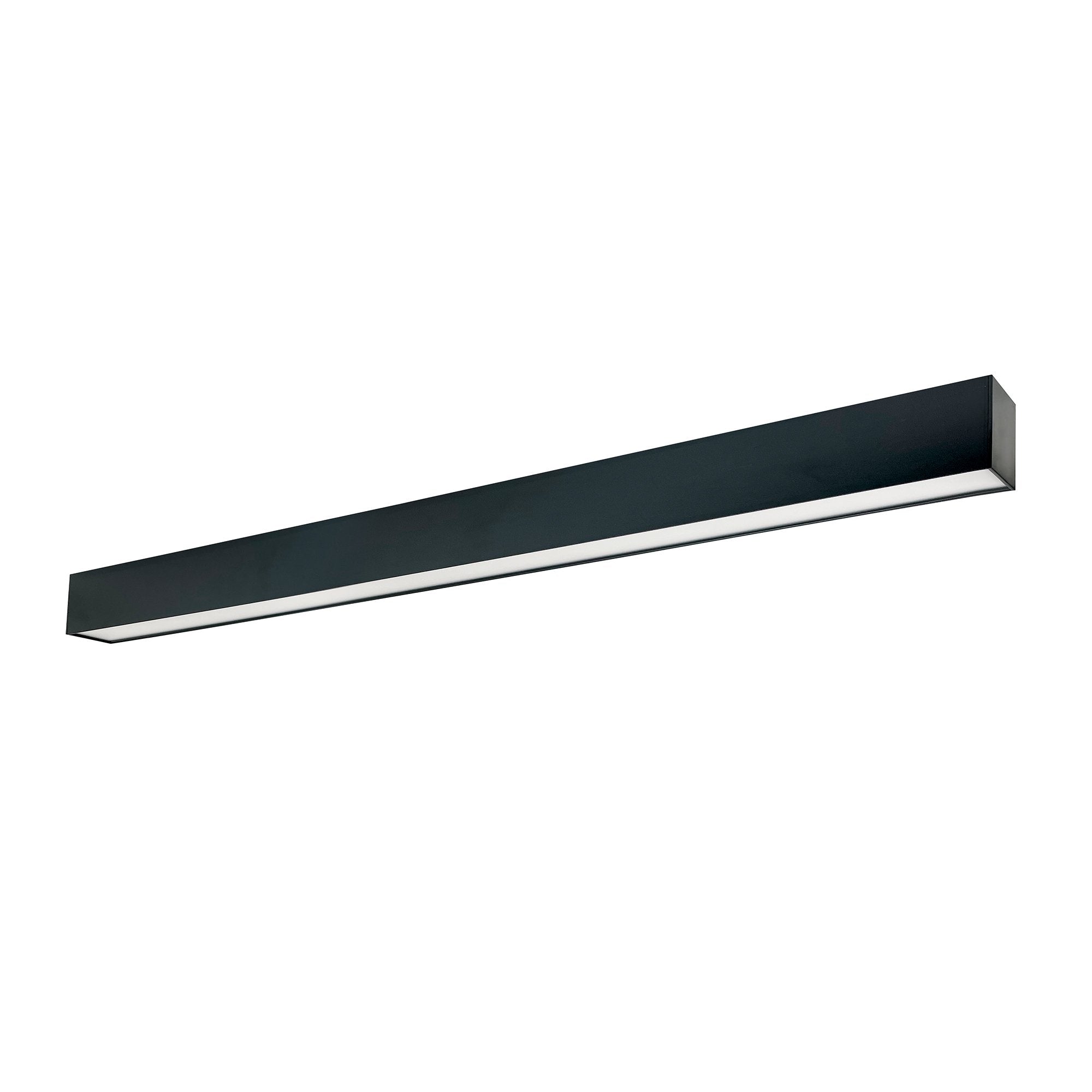 Nora Lighting NLUD-8334B/EMOS 100 Watt L-Line LED Indirect/Direct - Selectable Color Temp., 12304lm Lumens, With Emergency & Motion Sensor, Black
