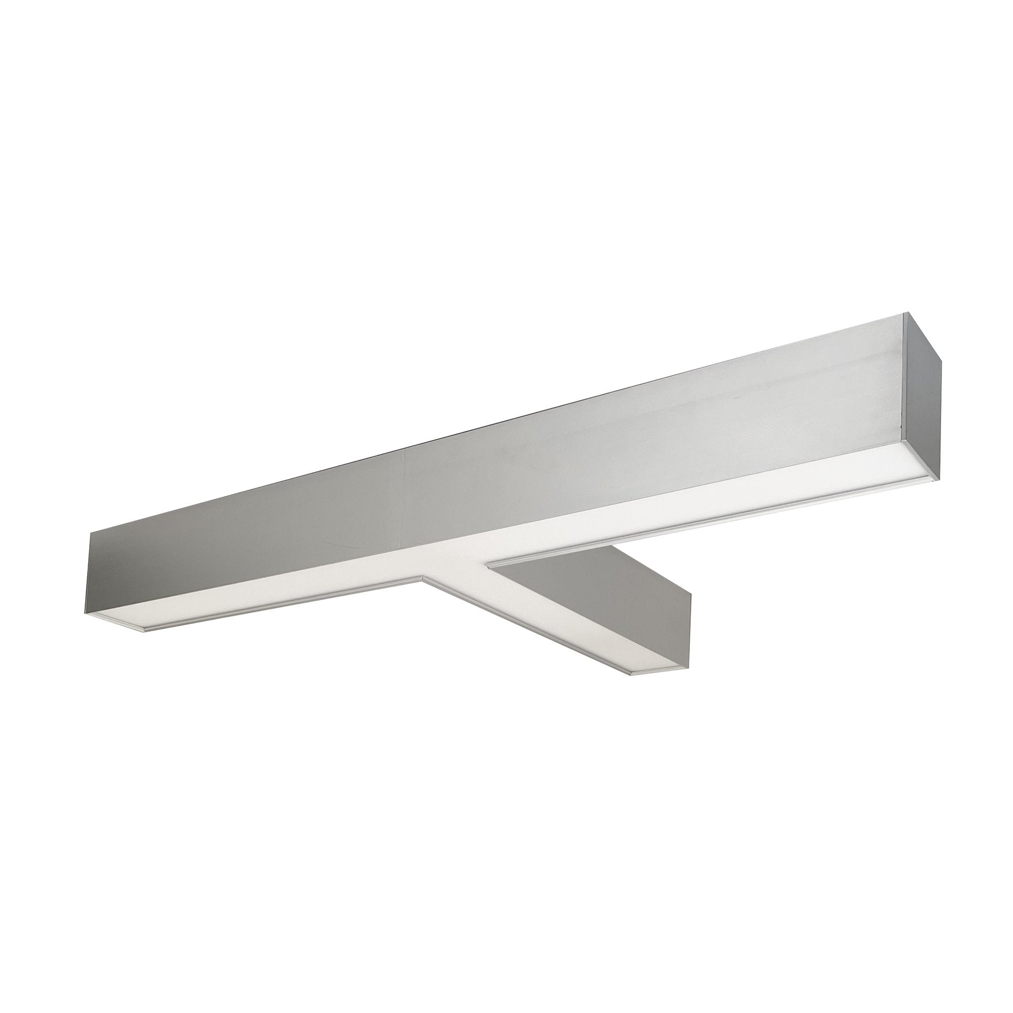 Nora Lighting NLUD-T334A/OS "T" Shaped L-Line LED Indirect/Direct, Selectable CCT (3000K/3500K/4000K) - Wattage 40W - 5027lm Lumens - Aluminum With Motion Sensor