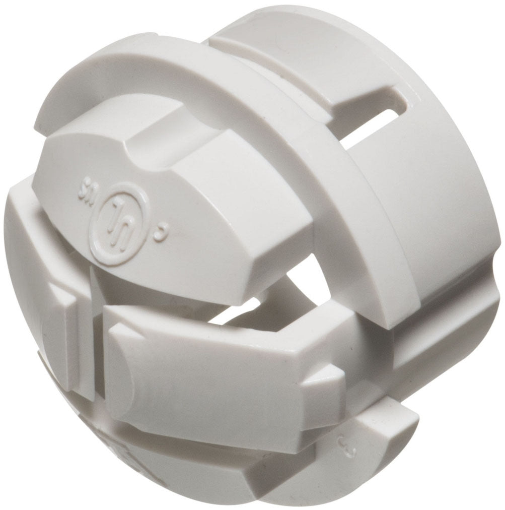 Arlington NM95X 3/4" Button Non-Metallic Push-In Cable Connector, White