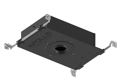 NORA Lighting NHAPIC-3R05L24055DP 3" Apollo Round IC Air-Tight Housing with Field Changeable Optics, 1500 Lumen, 120V, 0.5" to 0.875" Ceiling Thickness, Color Temperature 4000K, Beam Angle Flood (55°)