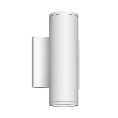 Kuzco Lighting EW262208-WH Nordic 8-in (2-in Dia.) Exterior Wall Light CCT: 3000K - Finish: White