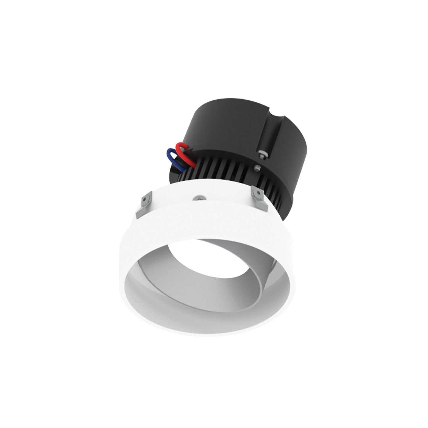 Nora Lighting NPR-4RTLA35XHZMPW 4" Pearl LED Round Trimless Adjustable Retrofit Downlight - Lumens: 1250lm - CCT: 3500K - Finish: Haze Adjustable / Bright White Reflector