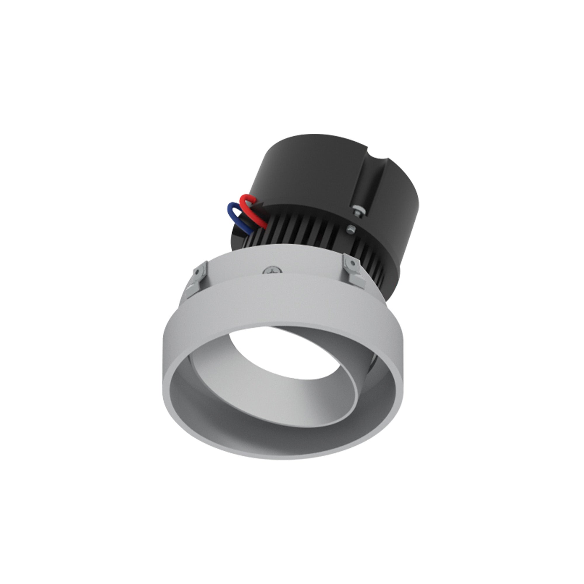 Nora Lighting NPR-4RTLA40XHZ 4" Pearl 120V LED Round Trim less Adjustable Retrofit - 1150 lm - CCT: 4000K - 10W- Reflector Finish: Haze - Adjustable Finish - Haze
