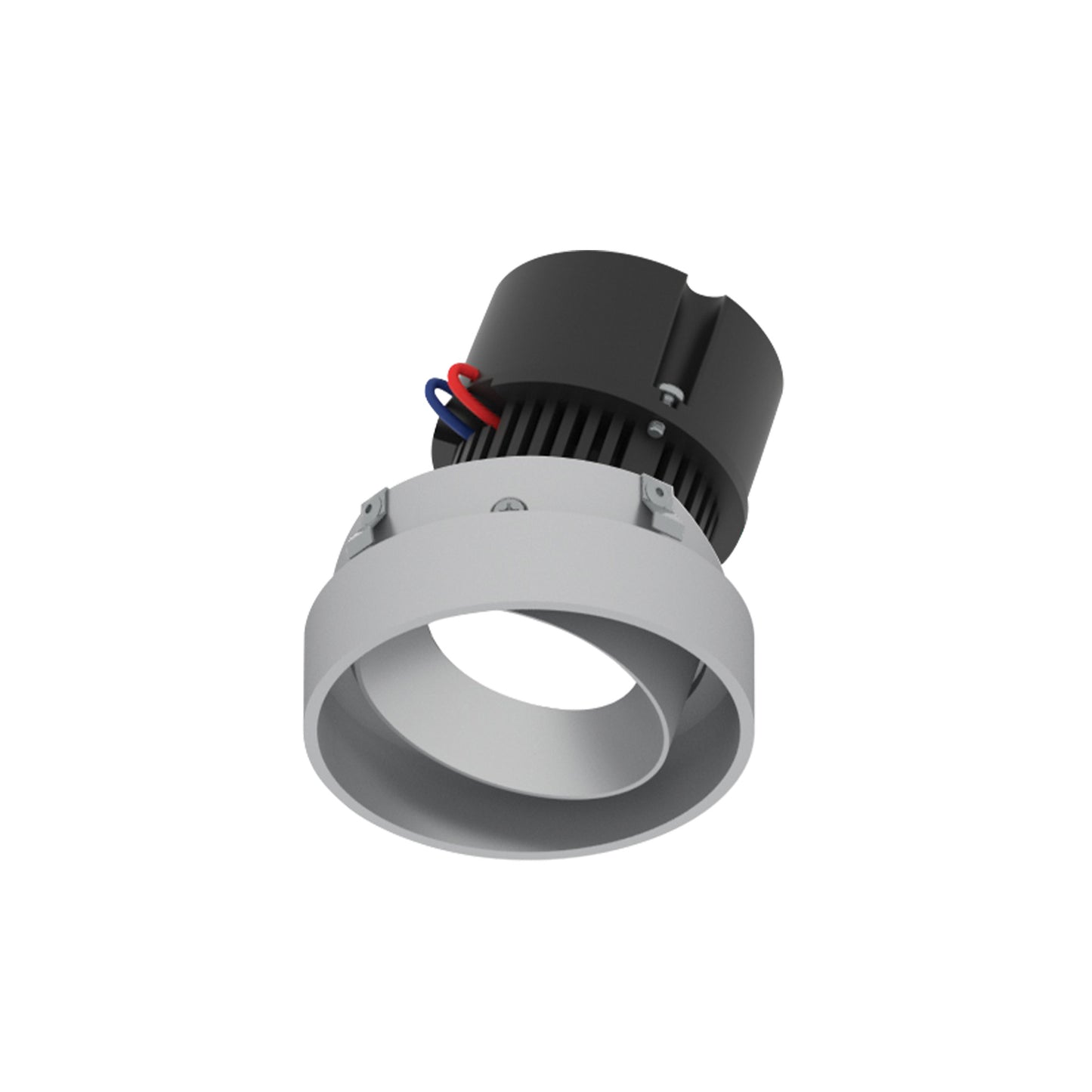 Nora Lighting NPR-4RTLA30XHZ 4" Pearl LED Round Trimless Adjustable Retrofit Downlight - Lumens: 1250lm - CCT: 3000K - Finish: Haze Adjustable / Haze Reflector