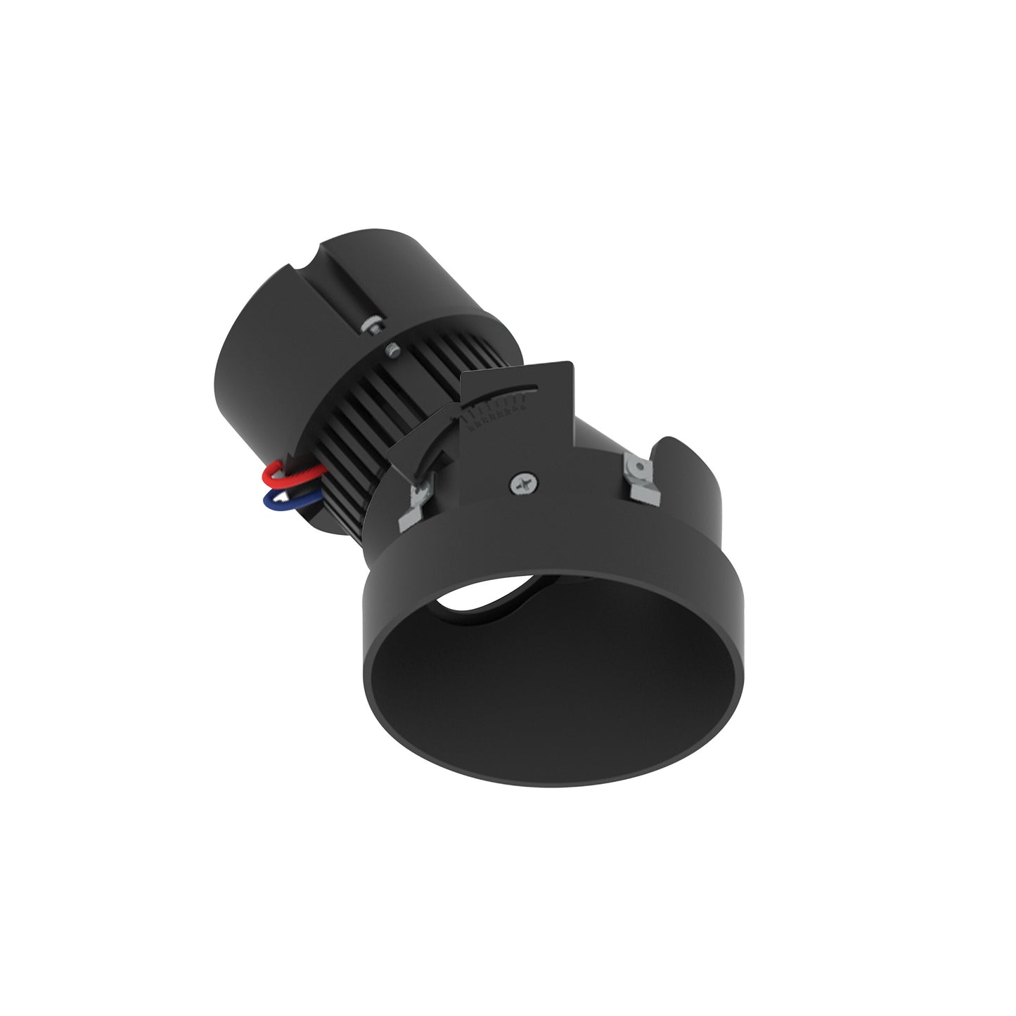 Nora Lighting NPR-4RTSLA30XBB 4" Pearl 120V LED Round Trimless Adjustable Slot Retrofit - CCT: 3000K - Finish: Black