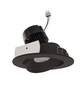 NORA Lighting NPRLV-4RC35XBZ 4" Pearl Low Voltage LED Round Adjustable Cone Retrofit, Lumens / Wattage 1200lm / 11W, Color Temperature 3500K, Bronze Reflector / Bronze Flange
