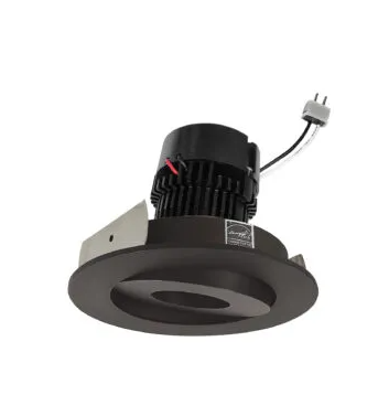 NORA Lighting NPRLV-4RGCDXBZ 4" Pearl 12VAC Low Voltage LED Round Adjustable Gimbal Retrofit, Comfort Dim , Bronze Finish