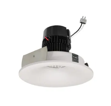 NORA Lighting NPRLV-4RNB27XWW 4" Pearl Low Voltage LED Round Bullnose Retrofit, Lumens / Wattage 1200lm / 11W, Color Temperature 2700K, White Finish