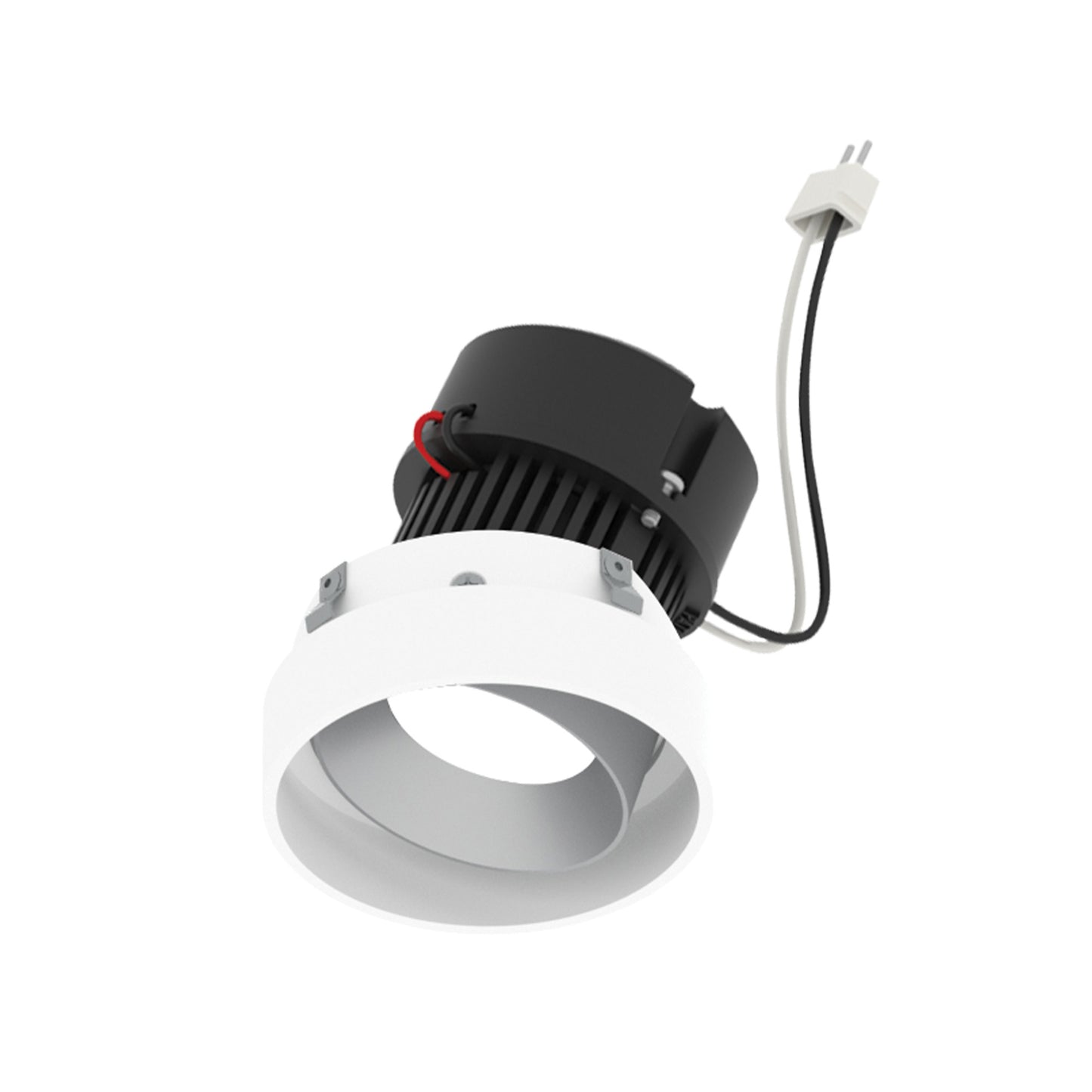 Nora Lighting NPRLV-4RTLA27XHZMPW 4" Pearl LED Round Trimless Adjustable Retrofit - Lumens: 1250lm - CCT: 2700K - Finish: Haze / Bright White
