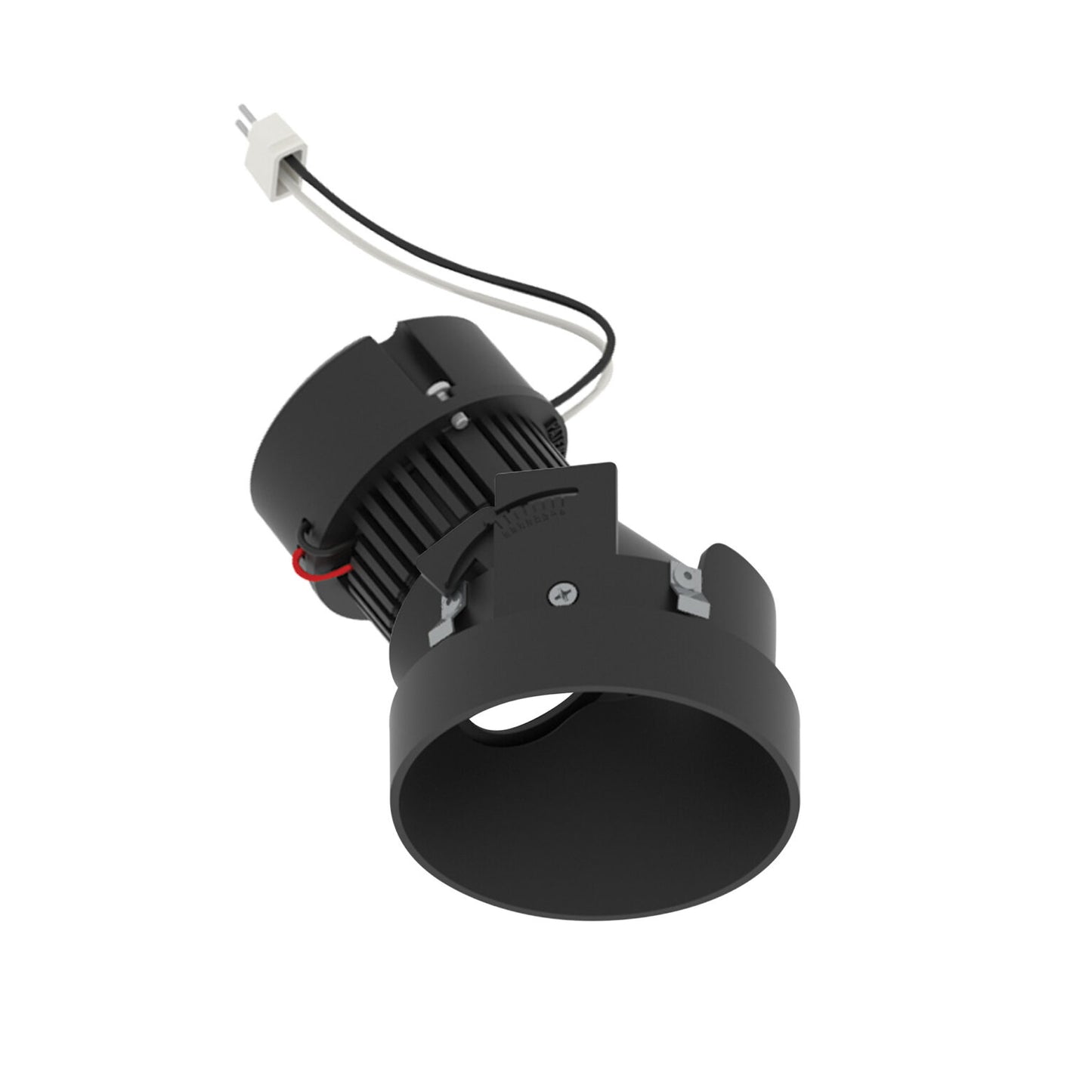 Nora Lighting NPRLV-4RTSLA40XBB 4" Pearl 12V LED Round Trimless Adjustable Slot Retrofit - 1050 lm - CCT: 4000K - 10W- Finish: Black