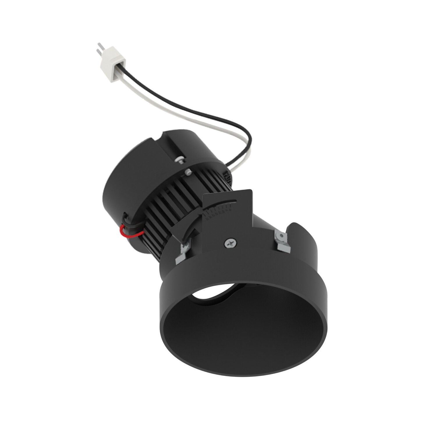 Nora Lighting NPRLV-4RTSLA40XBB 4" Pearl 12V LED Round Trimless Adjustable Slot Retrofit - 1050 lm - CCT: 4000K - 10W- Finish: Black