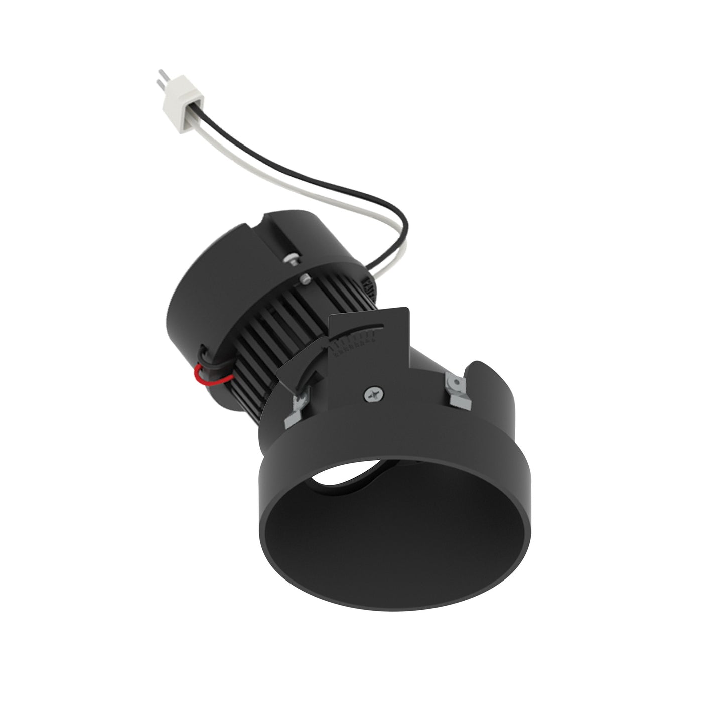 Nora Lighting NPRLV-4RTSLA30XBB 4" Pearl 12V LED Round Trimless Adjustable Slot Retrofit - CCT: 3000K - Lumens: 1050 - Finish: Black