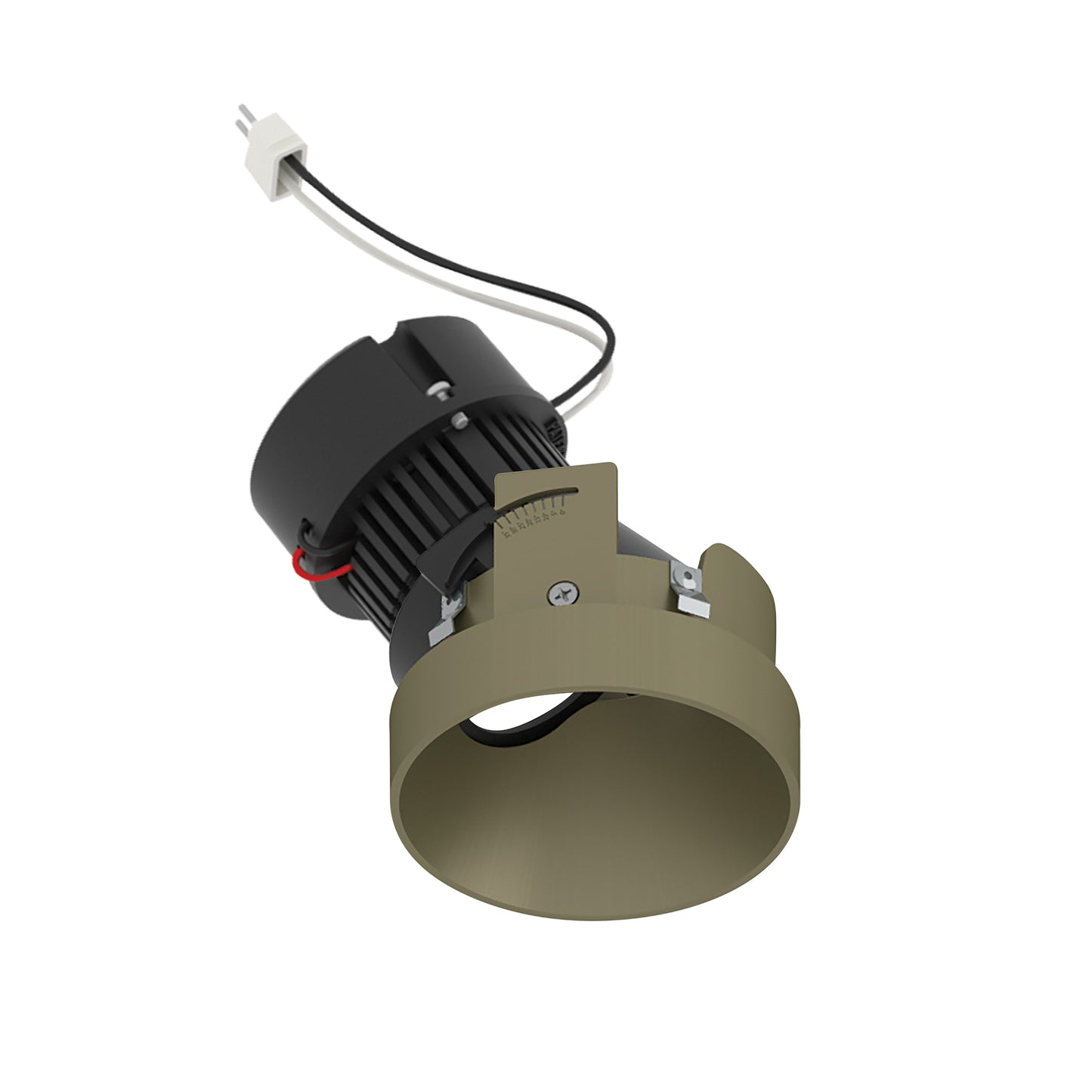 Nora Lighting NPRLV-4RTSLA40XCH 4" Pearl 12V LED Round Trimless Adjustable Slot Retrofit - 1050 lm - CCT: 4000K - 10W- Finish: Champagne Haze