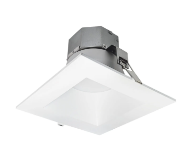 NORA Lighting NQZ2-86TWTW-MPW 8" Quartz Square Tunable White / Tunable Wattage Recessed LED Downlight, Matte Powder White