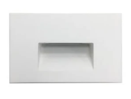 Nora Lighting NSW-740/SCW Ari LED Step Light w/ Horizontal Wall Wash Face Plate, Lumens 125lm, Wattage 3W, 5CCT, white Finish