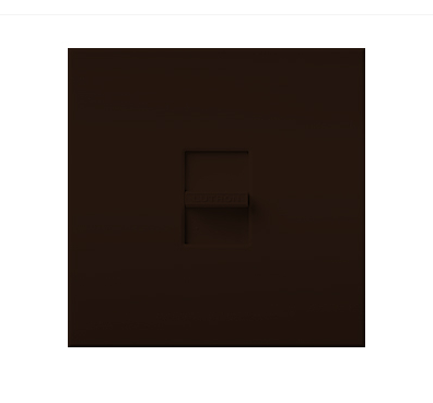 Lutron NT-1500-BR Nova T Single-pole Slide-to-off Dimmer - 1500W Max - Brown Finish