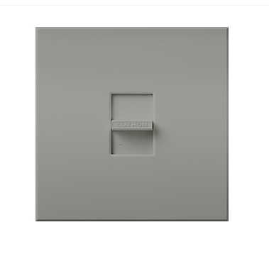 Lutron NT-2000-GR Nova T Single-pole Slide-to-off Dimmer - 2000W Max - Grey Finish