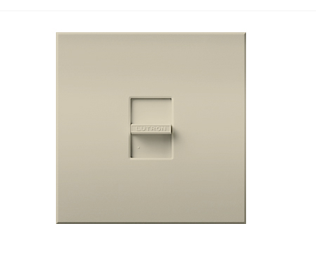 Lutron NT-2000-LA Nova T Single-pole Slide-to-off Dimmer - 2000W Max - Light Almond Finish