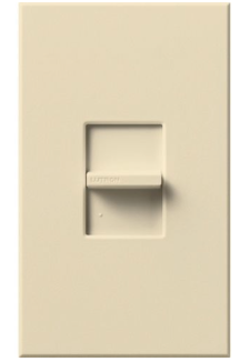 Lutron NT-S-NFB-BE Nova T Wall Plate Kit, 1-Gang, Fits 1 Small NovaT/Nova Control, No Fins Broken, Metal Finish, Beige