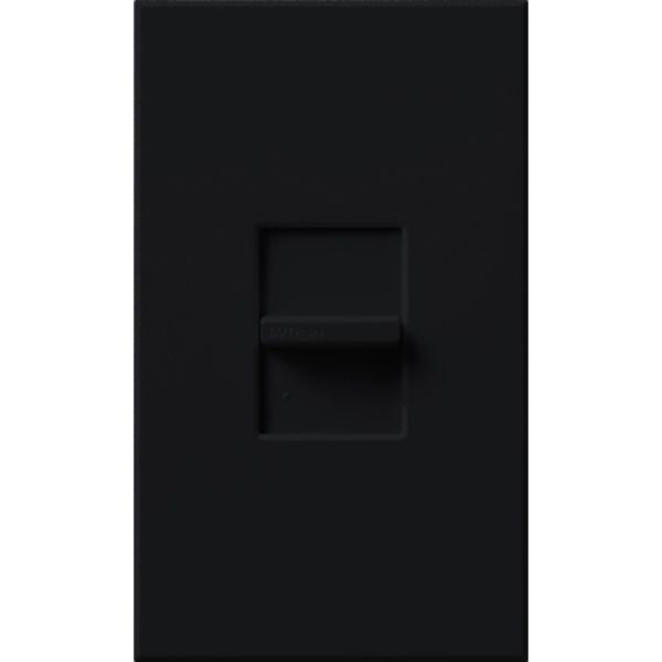 Lutron NTCL-250-BL Nova T Slide-to-Off LED+ Dimmer, Single Pole, 250W LED/CFL, 1000W Incandescent/Halogen, 400W Hi-lume, Black Finish