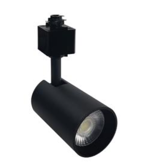 Nora Lighting NTE-864L927NB/L Max Mini LED Track Head L-Style Ceiling Light, Narrow Flood Optic, Lumens 1000lm, Color Temperature 2700K, Black Finish