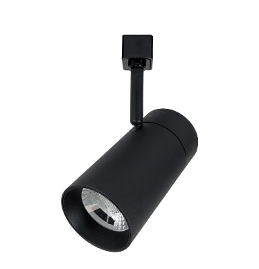 Nora Lighting NTE-865L935SB/L LED Track Ceiling Light, 25W, 2450lm, 3500K, Spot Optic Black Finish L-Style Adapter