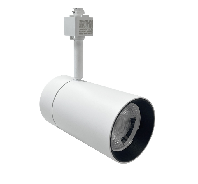 Nora Lighting NTE-866L930NW/J Max XL J-Style LED Track Head Ceiling Light, Narrow Flood Optic, Lumens 3650Lm, Color Temperature 3000K, White Finish
