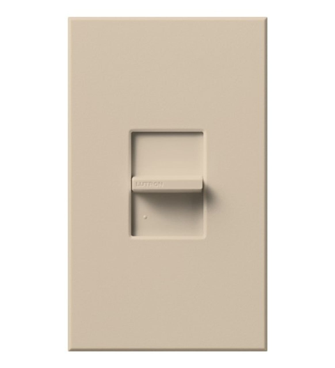 Lutron NTELV-600-TP Nova T Slide to Off Dimmer W/Single Pole, 600W Electronic Low Voltage, Taupe Finish
