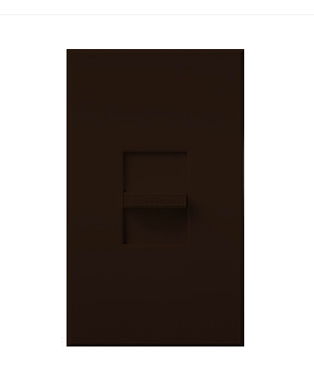 Lutron NTF-10-277-BR Nova T Single-pole Slide-to-off Dimmer - 8A - 277V - Brown Finish