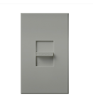 Lutron NTF-10-277-GR Nova T Single-pole Slide-to-off Dimmer - 8A - 277V - Grey Finish